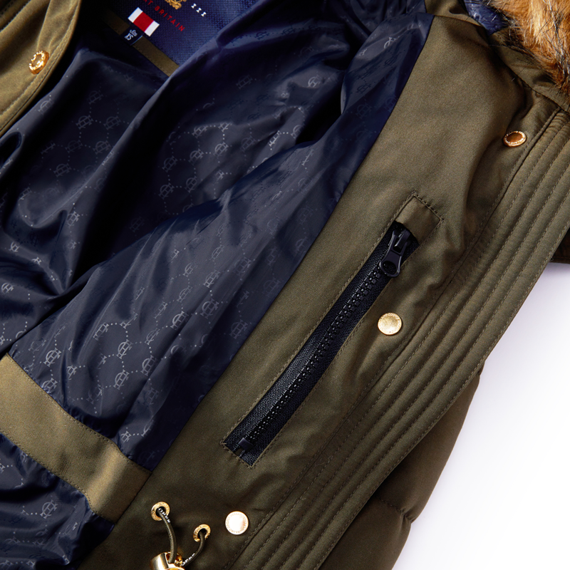 Holland Cooper Stoneleigh Longline Coat - Khaki-8